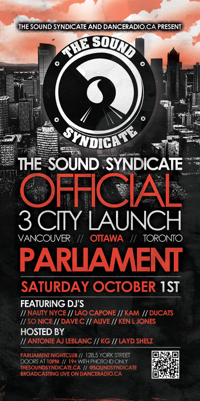 2011 Sound Syndicate Ottawa launch flyer